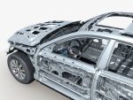 Car Frame with Chassis Engine 02