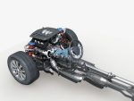 Car Frame with Chassis Engine 02