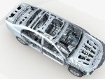 Car Frame with Chassis Engine 02