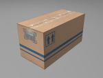 Cardboard Boxes Low Poly
