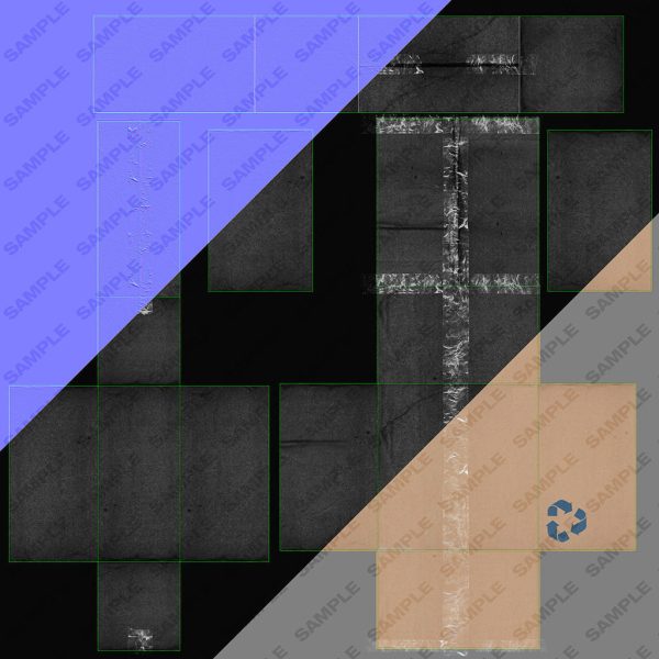 Cardboard Boxes Low Poly