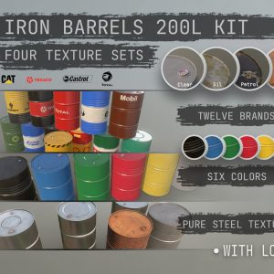 Cargo Iron Barrels 200L