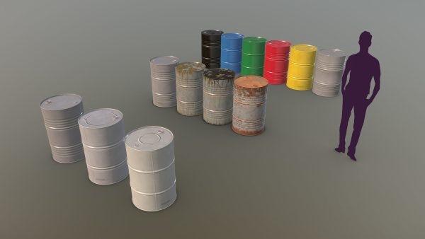 Cargo Iron Barrels 200L Colors