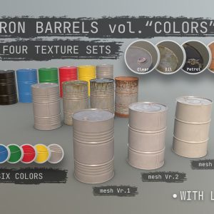Cargo Iron Barrels 200L Colors