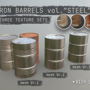 Cargo Iron Barrels 200L Steel