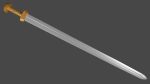 Caroling sword with Langsax handle