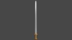 Caroling sword with Langsax handle
