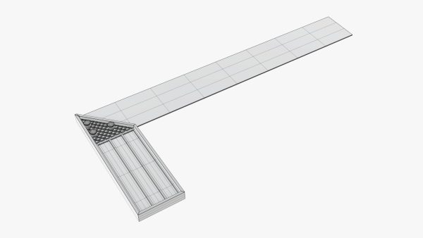 Carpenter ruler L-shape