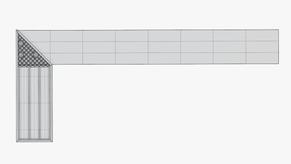 Carpenter ruler L-shape