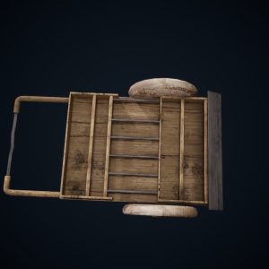 Cart model wooden medieval