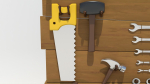 Cartoon Hand Tool Set