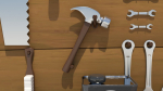 Cartoon Hand Tool Set