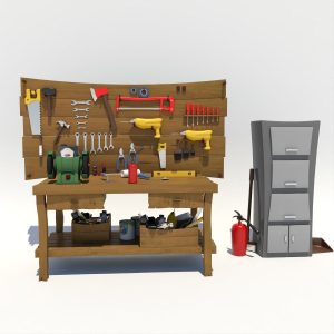 Cartoon Hand Tool Set