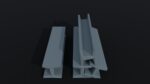 Cartoon Industrial metal beams Polygonal Style