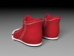 Cartoon red shoes