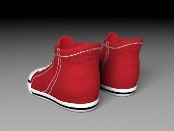 Cartoon red shoes