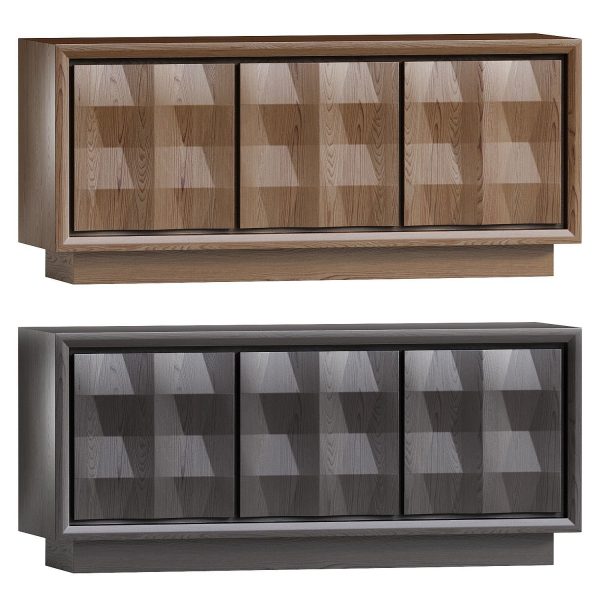 Carved Pattern Media Console