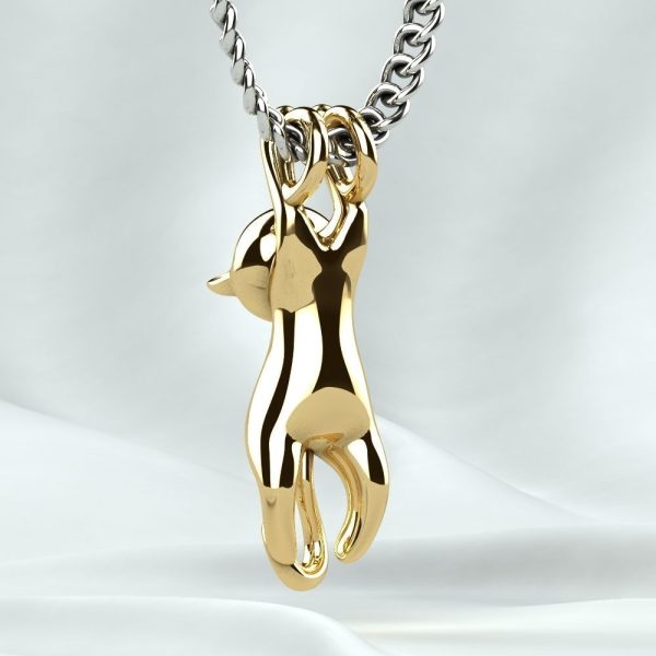 Cat Gold or Silver Pendant