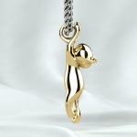 Cat Gold or Silver Pendant