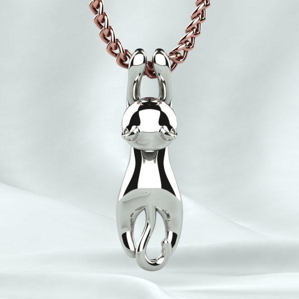 Cat Gold or Silver Pendant