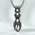 Cat Gold or Silver Pendant