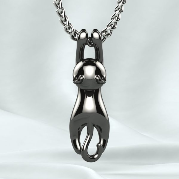 Cat Gold or Silver Pendant