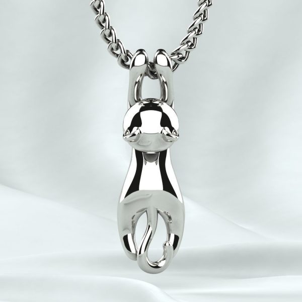 Cat Gold or Silver Pendant
