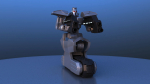 Caterpillar Inline Skate Battle Robot