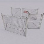 Chain link metal fence