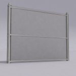 Chain link metal fence