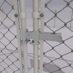 Chain link metal fence