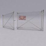 Chain link metal fence
