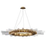 Chandelier Art Deco Sun Light