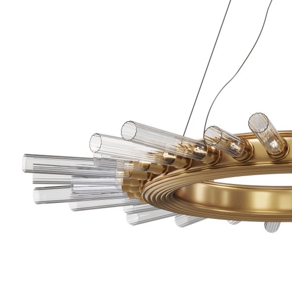 Chandelier Art Deco Sun Light