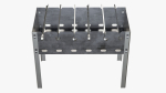 Charcoal grill bbq skewer steel