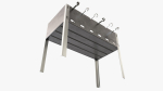 Charcoal grill bbq skewer steel