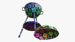 Charcoal kettle grill bbq steel with lid