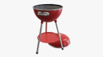 Charcoal kettle grill bbq steel with lid