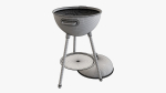 Charcoal kettle grill bbq steel with lid