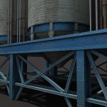 Chemical Silos Low Poly 3d Moldel