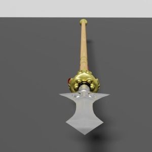 chinese-spear-3d-model-low-poly-obj-3ds-stl-blend-dae-mtl