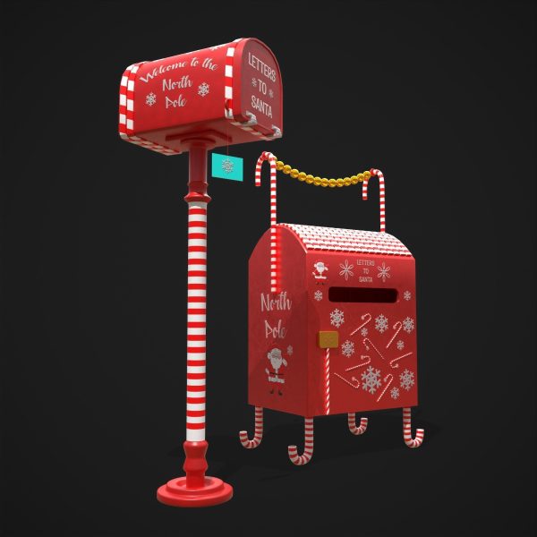 Christmas Santas Mail Boxes