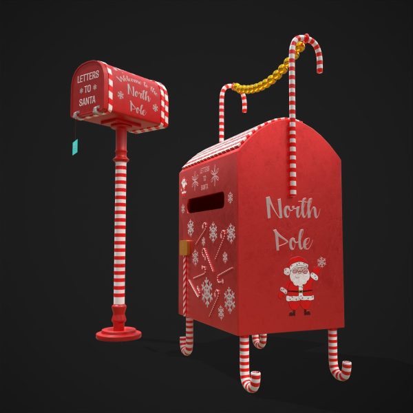 Christmas Santas Mail Boxes