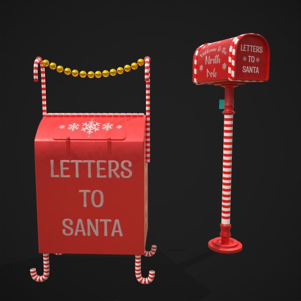 Christmas Santas Mail Boxes