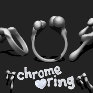 Chrome Ring 02 - 3D Print