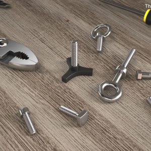 Chromed Steel Nuts and Bolts Kit