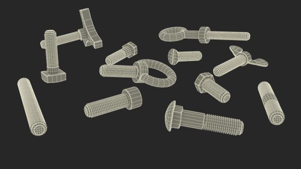 Chromed Steel Nuts and Bolts Kit