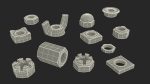 Chromed Steel Nuts Kit