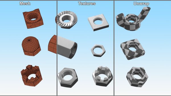 Chromed Steel Nuts Kit