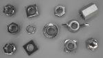 Chromed Steel Nuts Kit